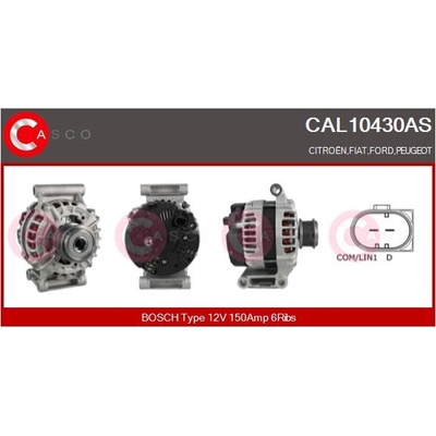 CASCO Alternátor CAL10430AS