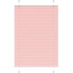 vidaXL Плисирана щора, розова, 85x100 см, ширина на плата 84, 4 см, полиестер (4015429)
