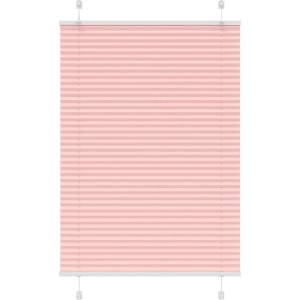 vidaXL Плисирана щора, розова, 85x100 см, ширина на плата 84, 4 см, полиестер (4015429)