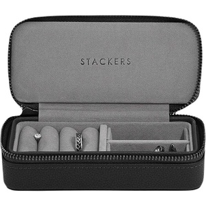 Stackers Пътническа кутия за бижута Travel Medium Stackers Pebble черна (75982)