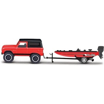 Maisto - Дизайн Tow & Go, 1966 Ford Bronco ремарке с лодка за риболов, 1: 64