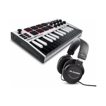 AKAI MPK Mini MK3 Weiß und M-Audio HDH40