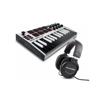 AKAI MPK Mini MK3 Weiß und M-Audio HDH40