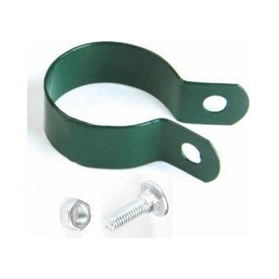 Objímka koncová na sloupek průměr 48 mm, zelená RAL 6005