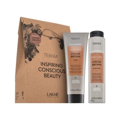 Lakmé Teknia Color Refresh Cocoa Brown Pack Шампоан + Маска за кафява коса 300 ml + 250 ml