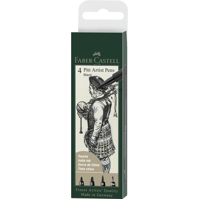 Faber-Castell Pitt Artist Pen Col. 199 4 ks