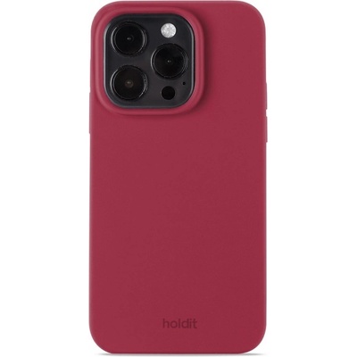 Holdit Калъф Holdit - Silicone, iPhone 14 Pro, бордо (7330985158995)