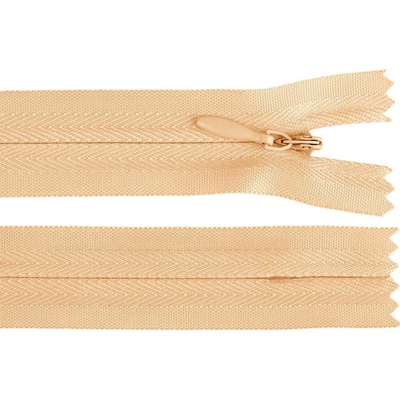 Spirálový zip skrytý No 3 délka 60 cm Varianta: 106 broskvová, Balení: 1 ks