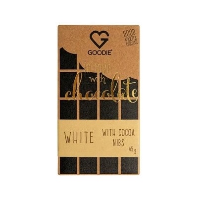 Goodie Bílá s kakaovými nibsy 50 g