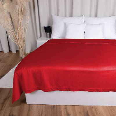 Biante Zamatový prehoz na posteľ Velvet Prémium SVP-051 Sýto červený 140x200 cm