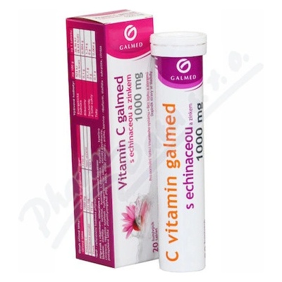 Galmed Vitamin C 1000 mg s echinaceou 20 šumivých tabliet
