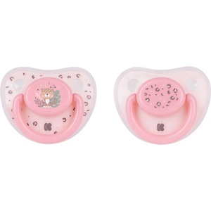 KikkaBoo Силиконови залъгалки KikkaBoo - Savanna, Pink, 0-6 месеца, 2 броя (31303010042) - baby