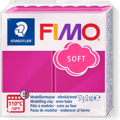 FIMO Полимерна глина Staedtler Fimo Soft, 57 g, мал 22 (21895-А-МАЛИНА)