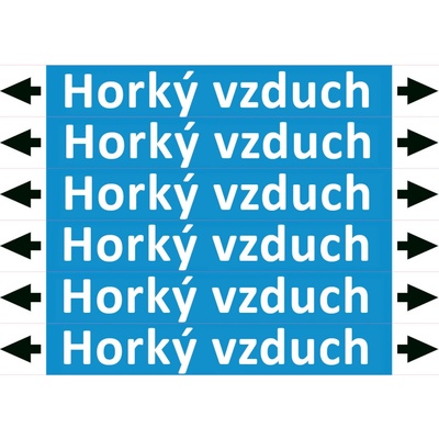 Nadrzenapalivo.cz Značení potrubí ISO 20560, horký vzduch PZAL 008323