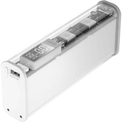 4smarts Външна батерия/power bank/ 4Smarts Lucid Block, 20 000mAh, бяла, 2x USB-C, 2x USB-A, LED дисплей, бързо зареждане (540266)