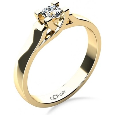 Couple prsten Brigitte ve žlutém zlatě se zirkonem 585 68 1 4040.0Z00.0.55.001