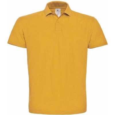 B&C ID.001 Piqué polo tričko žlté chili gold