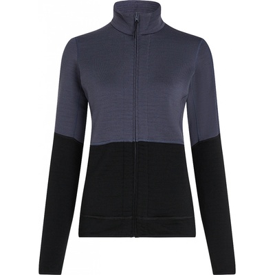 Icebreaker Wmns 400 RealFleece Descender LS Z Graphite/Black
