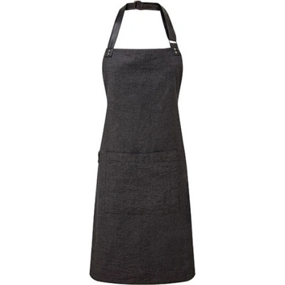 Premier Workwear Pracovná zástera s vreckom za krk PR144 Black 72 x 86 cm
