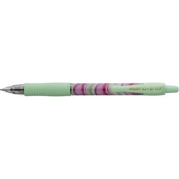 Pilot Гел писалка, 0, 32 мм, бутон, зелено перо, PILOT "G-2 Flow", синя BL-G27-FLG-B (BL-G27-FLG-B)