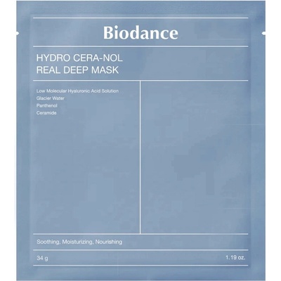 Biodance Hydro Cera-Nol Real Deep Mask hydrogélová výživná a hydratačná maska 34 g 1 kus