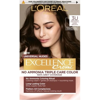 L'Oréal L'Oréal Еxcellence Безамонячна боя, 3U Universal Dark Brown