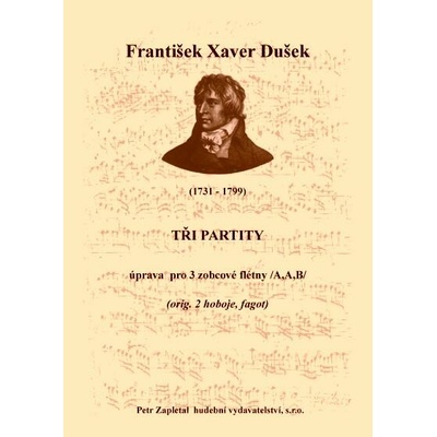 Dušek František Xaver Tři partity úprava
