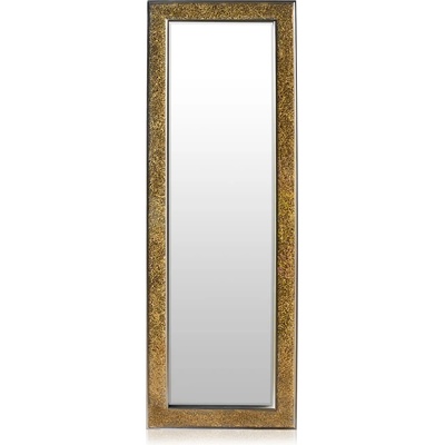 Casa Chic Огледало Norwich Правоъгълна дървена рамка 130 x 45 cm Мозаечен дизайн (GL-130X45-GLD) (GL-130X45-GLD)