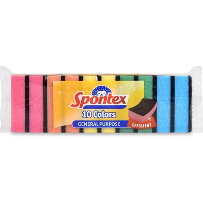 Spontex Houbičky na nádobí Colours 10 ks