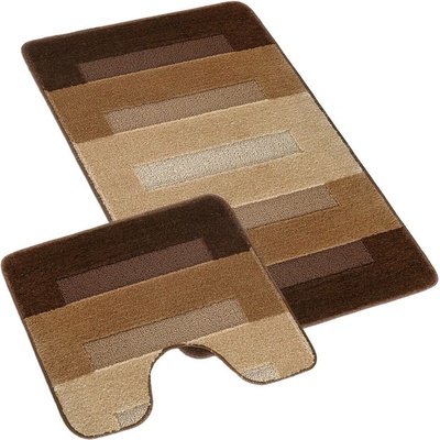 Bellatex Bany Parkety hnědá 60x50 cm s výkrojem