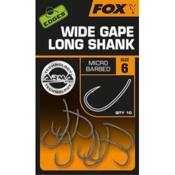 Fox Edges Armapoint Super Wide Gape Long Shank vel.6 10 ks