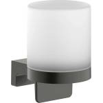 Hansgrohe AddStoris S - Дозатор за сапун с държач, матово стъкло/матиран черен хром 41765340 (41765340)