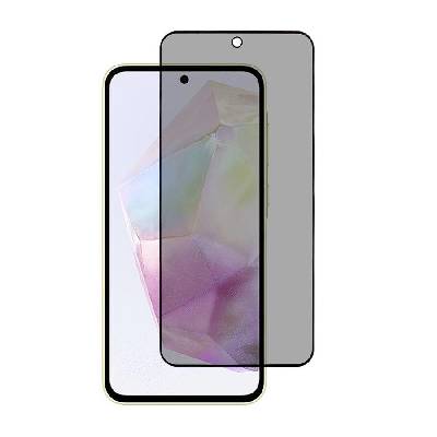 Калено стъклено защитно покритие с определен ъгъл на виждане на Samsung Galaxy A36 5G - TG Magic Privacy Full Cover Tempered Glass 5D (черен-прозрачен)