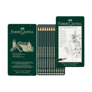 Faber-Castell Моливи 9000 2h - 8b