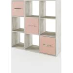 Bogdan Furniture I Етажерка Mod 3084, Дъб пиемона/Розова праскова