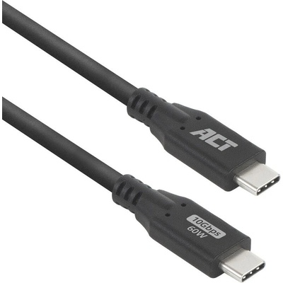 ACT Кабел от usb-c към usb-c 0, 5 м черен ac7440 (ac7440)