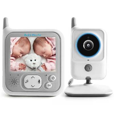 Wireless Video Baby Monitor VB607 - безжичен бебефон с LCD монитор и управление (бял)
