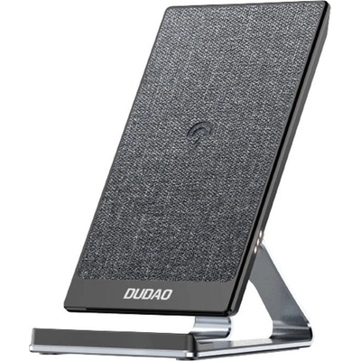 Dudao Wireless Charger Stand A10 Pro 15W - поставка (пад) за безжично зареждане за Qi съвместими устройства (сив)