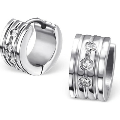 All4Silver oceľové náušnice kruhy M1834-A4S