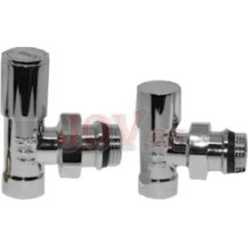 Image 1 of THS Thermostyle Радиаторен сет lux duo chrome ths 1/2 ъглов