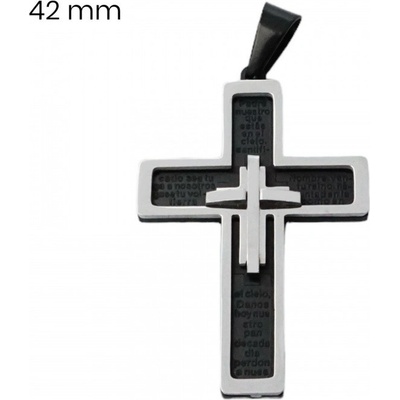 Exeed 245147 Přívěsek z chirurgické oceli kříž