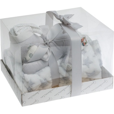 Gamberritos Одеало 80х110см. + играчка Сънчо, сиво (101623)