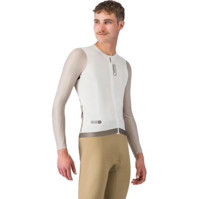Castelli Corretto LS jersey Ivory/ Clay-Black