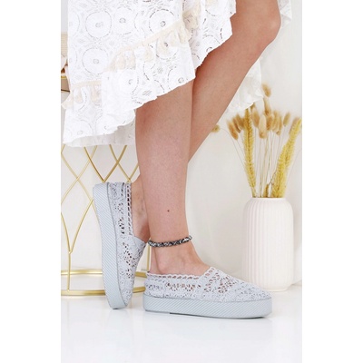 Balada krajkové tenisky BA51-5G šedé