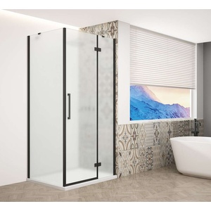 SAPHO Trinity - Душ кабина 80x100 см, дясна, матирано стъкло/черна GT5610-80MR-B (GT5610-80MR-B)