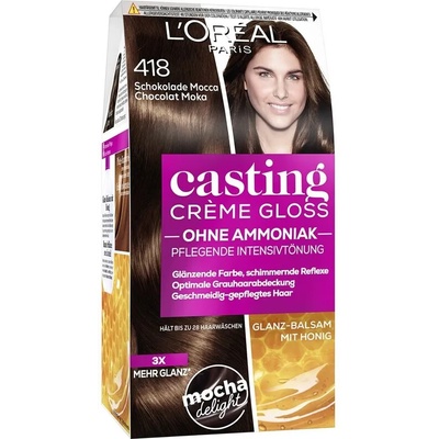 L'Oréal Боя за коса LOREAL PARIS Casting Creme Gloss 418 CHOCO MOCHA (CAS418)