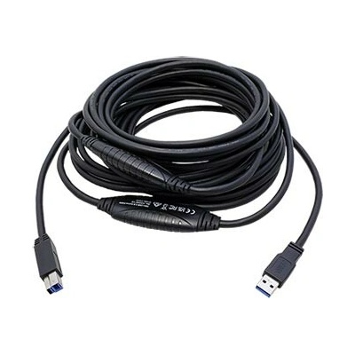 Lindy 12.43.1078 USB 5Gbps aktivní USB3.0 A(M) - USB3.0 B(M) 10m černý