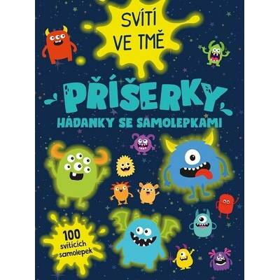 Příšerky hádanky se samolepkami svítí ve tmě