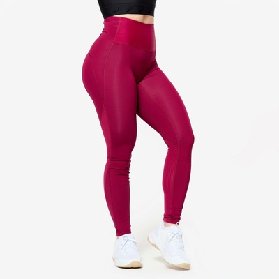 Domyos Dámske fitness legíny s vysokým pásom červené