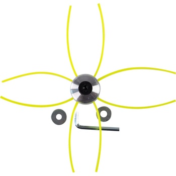 Raider Универсална алуминиева глава с корда с 4 нишки за бензинов и електрически тример Raider Garden Tools 110340 (110340)